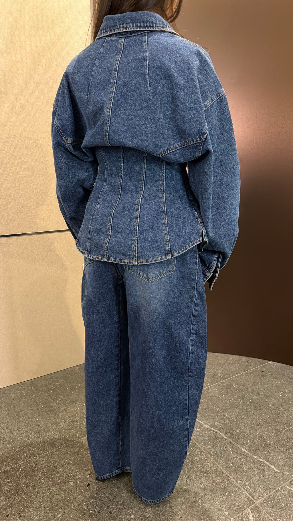 Structured denim set