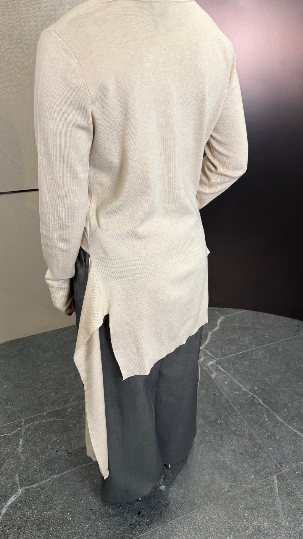 Tie-waist knit